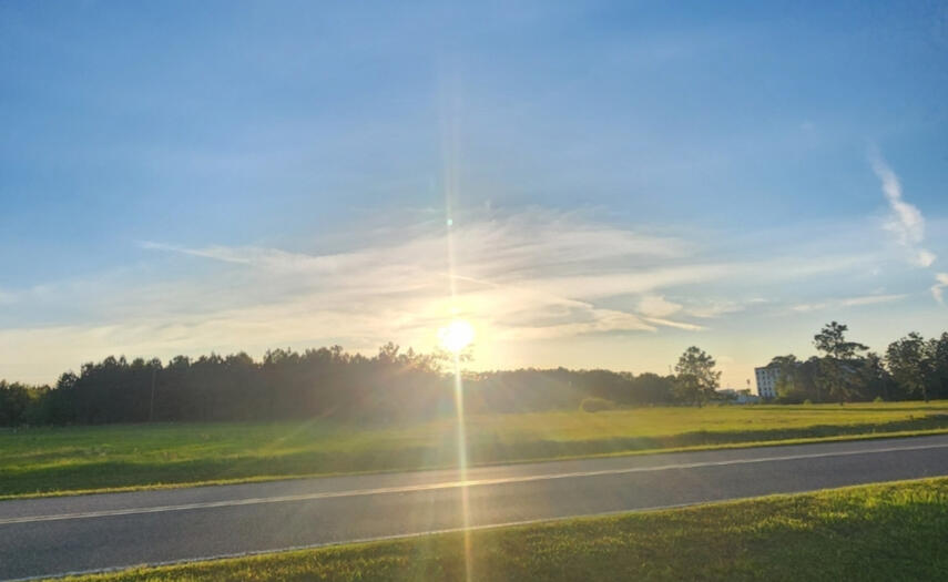 Sunset landscape view